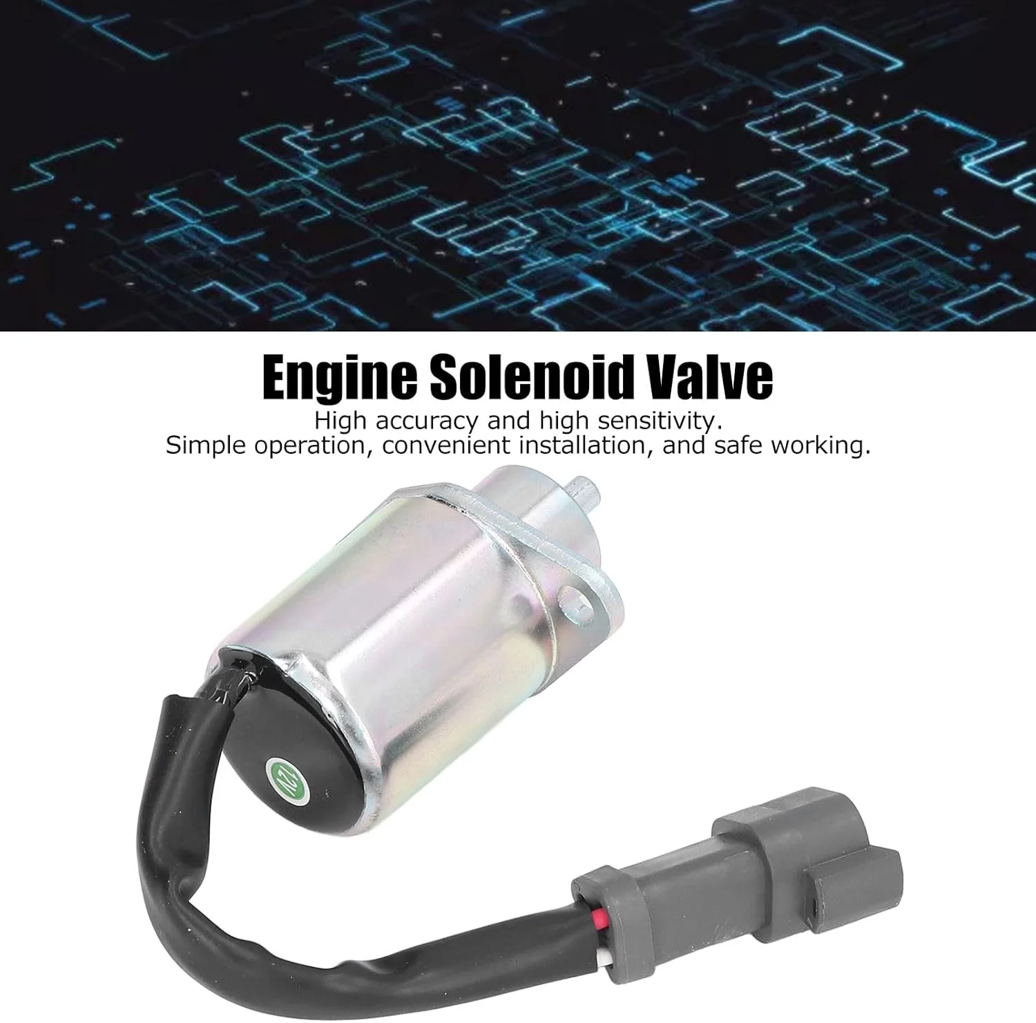 شیر برقی قطع کننده مدل TOSD-03-073 DC 12V، شیر برقی خاموش کننده سوخت برای کوماتسو پرکینز UB704، شیر الکترومغناطیسی