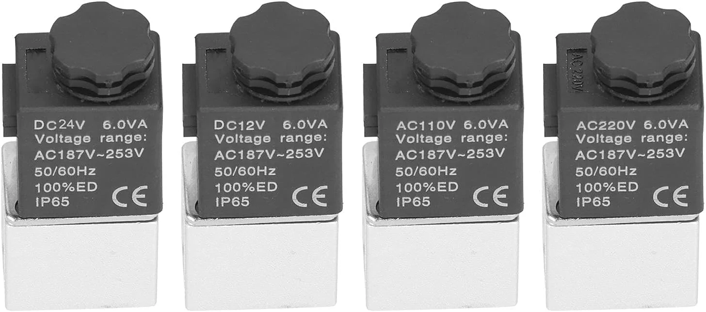 شیر برقی 2V025-06، شیر برقی 2 راهه 2 موقعیتی، شیر ورودی نرمال باز، شیر الکترومغناطیسی بادوام و پایدار (DC24V)