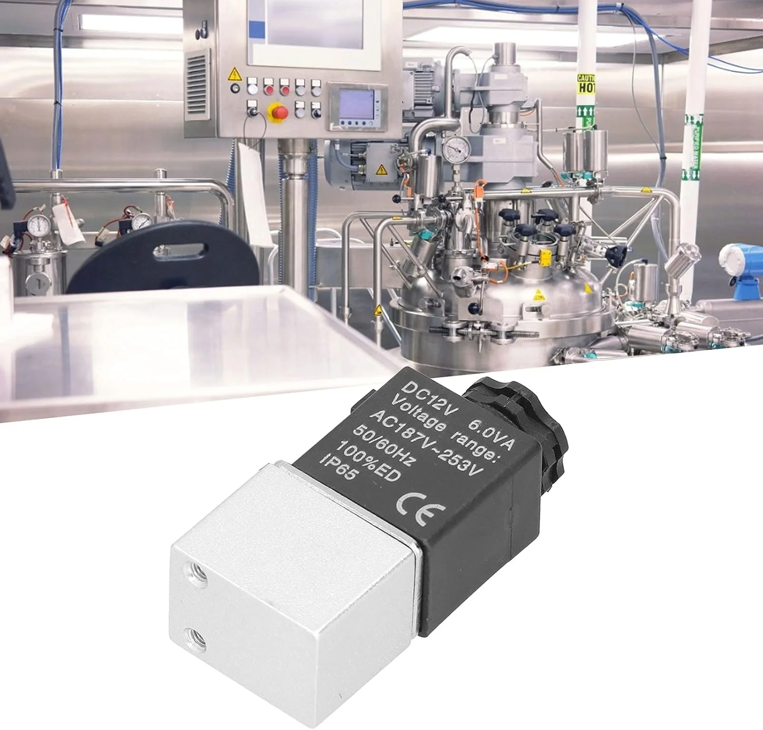 شیر برقی 2V025-06، شیر برقی 2 راهه 2 موقعیتی، شیر ورودی نرمال باز، شیر الکترومغناطیسی بادوام و پایدار (DC24V)