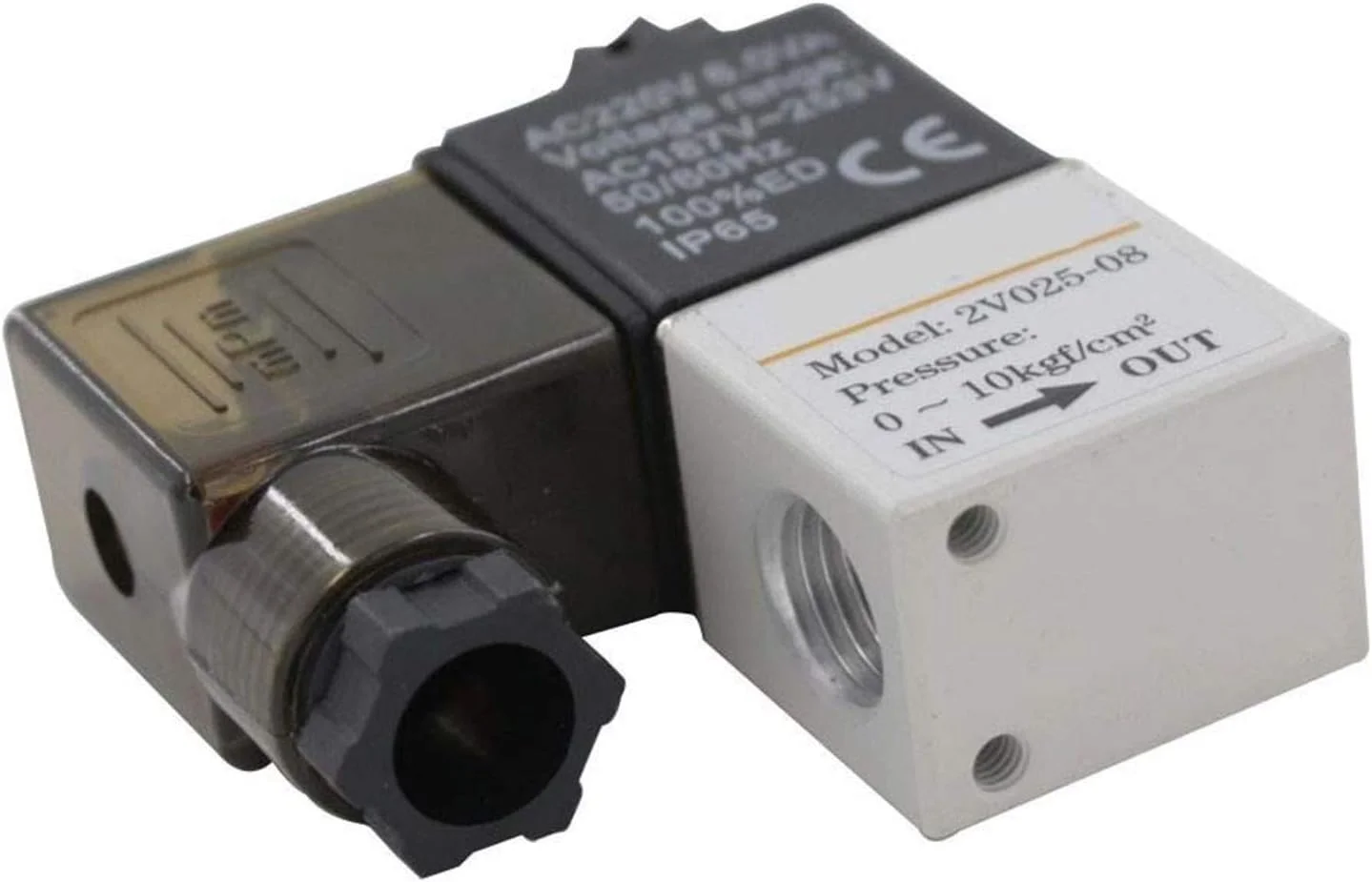 SMJY یک عدد شیر برقی پنوماتیک 2 راهه 2 حالته 1/4 اینچ مدل 2V025-08