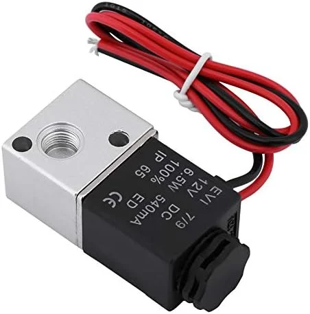 شیر برقی پنوماتیک 3V1-06 DC 12V/24V سه راهی دو حالته 1/8 اینچ BSP نرمال بسته، شیر هوای الکتریکی پنوماتیک برای کنترل قدرت پنوماتیک (DC12V)، شیر الکترومغناطیسی شیر برقی پنوماتیک 3V1-06 DC 12V/24V سه راهی دو حالته 1/8 اینچ BSP نرمال بسته، شیر هوای الکتریکی پنوماتیک برای کنترل قدرت پنوماتیک (DC12V)، شیر الکترومغناطیسی