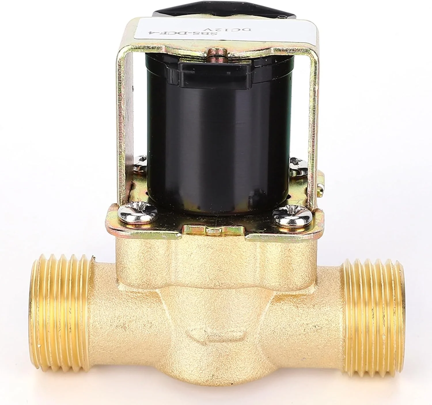 شیر برقی 1/2 اینچ Oreilet، شیر الکترومغناطیسی مسی DC12V / 24V AC220V برای آبگرمکن های خورشیدی، 0.02-0.8MPa 32-176°F (DC12V)