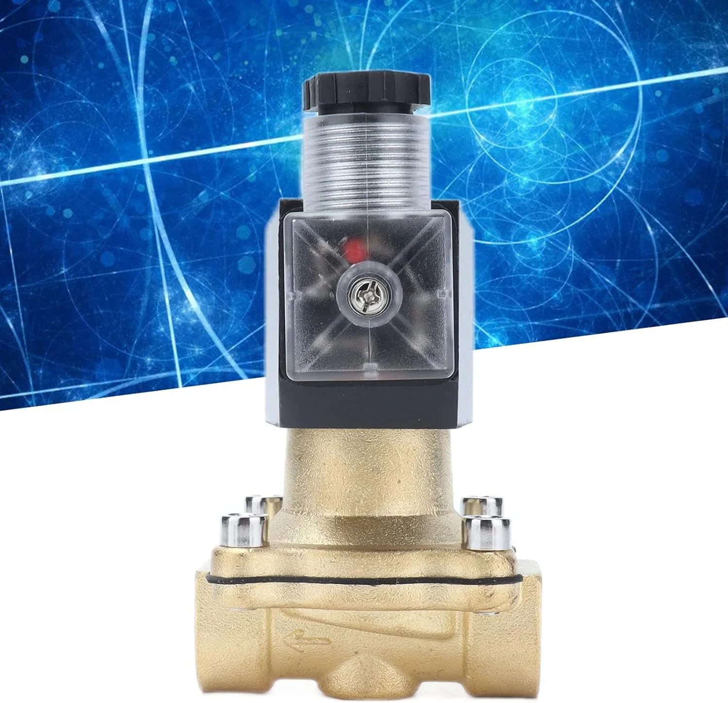 شیر برقی برنجی دیافراگمی دو طرفه نرمال باز 2W-15K برای تجهیزات اتوماسیون (AC24V)، شیر الکترومغناطیسی