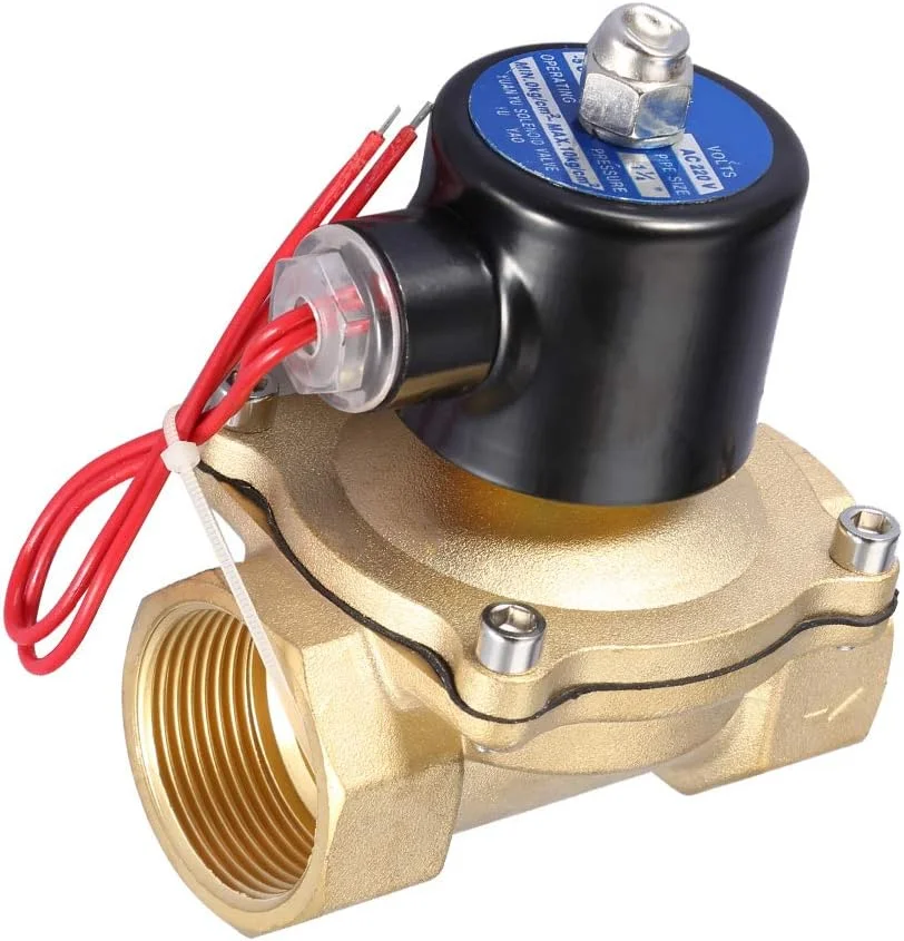 شیر برقی الکترومغناطیسی DN32 نرمالی بسته، 2 موقعیتی، 2 طرفه، AC 220V، 1-1/4 اینچ