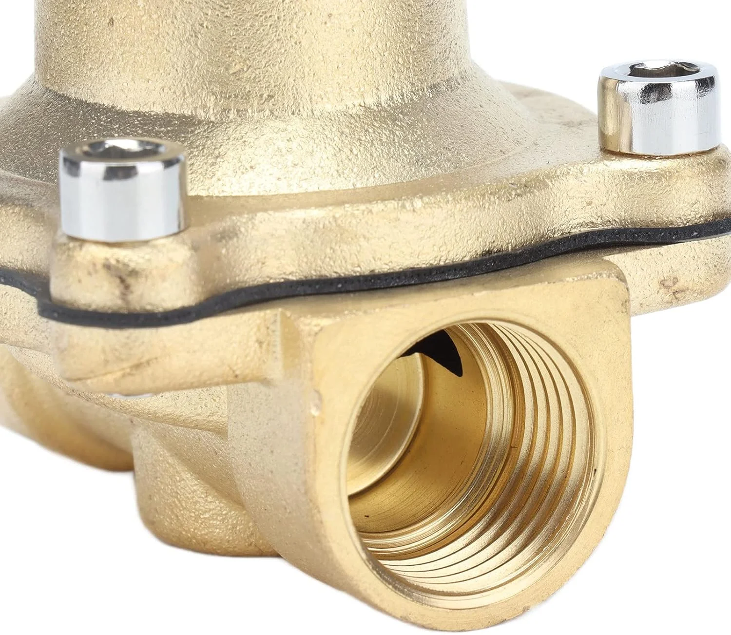 شیر برقی برنجی دیافراگمی دو طرفه نرمال باز 2W-15K برای تجهیزات اتوماسیون (AC24V)، شیر الکترومغناطیسی