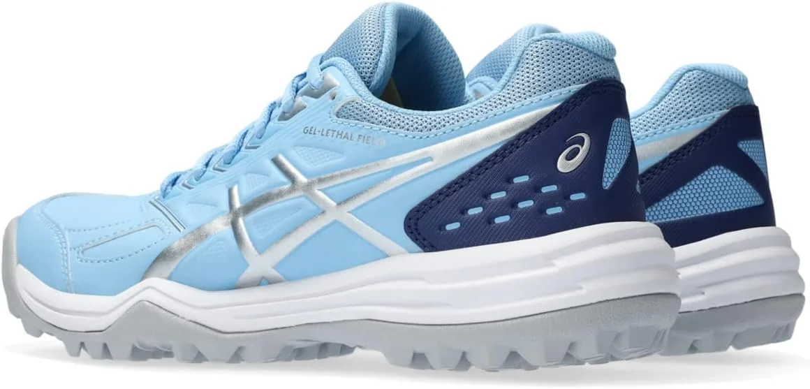کفش ورزشی زنانه آیسیکس مدل Gel-Lethal Field، آبی بل/نقره ای خالص، سایز 6.5 کفش ورزشی زنانه آیسیکس مدل Gel-Lethal Field، آبی بل/نقره ای خالص، سایز 6.5