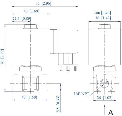 شیر برقی الکترومغناطیسی برنجی AceCrew، 1/4 اینچ NPT، 220VAC، 240VAC، نرمالی بسته - شیر کنترل جریان برای گاز، هوا و آب شیر برقی الکترومغناطیسی برنجی AceCrew، 1/4 اینچ NPT، 220VAC، 240VAC، نرمالی بسته - شیر کنترل جریان برای گاز، هوا و آب