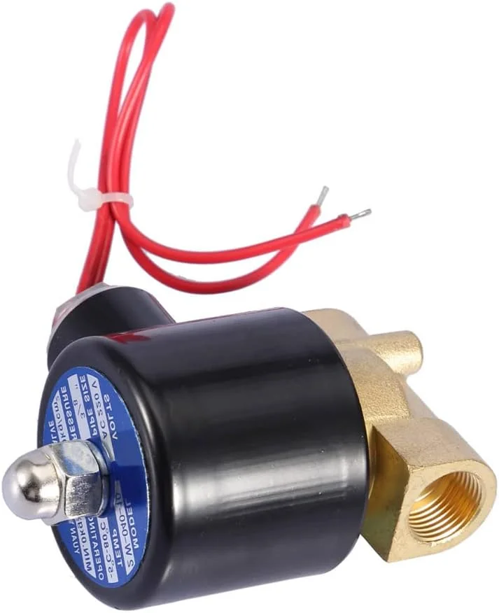 شیر الکترومغناطیسی، شیر برنجی مقاوم در برابر حرارت AC 220V سلونوئیدی عملکرد مستقیم 2 راهه برای صنعت شیر الکترومغناطیسی، شیر برنجی مقاوم در برابر حرارت AC 220V سلونوئیدی عملکرد مستقیم 2 راهه برای صنعت