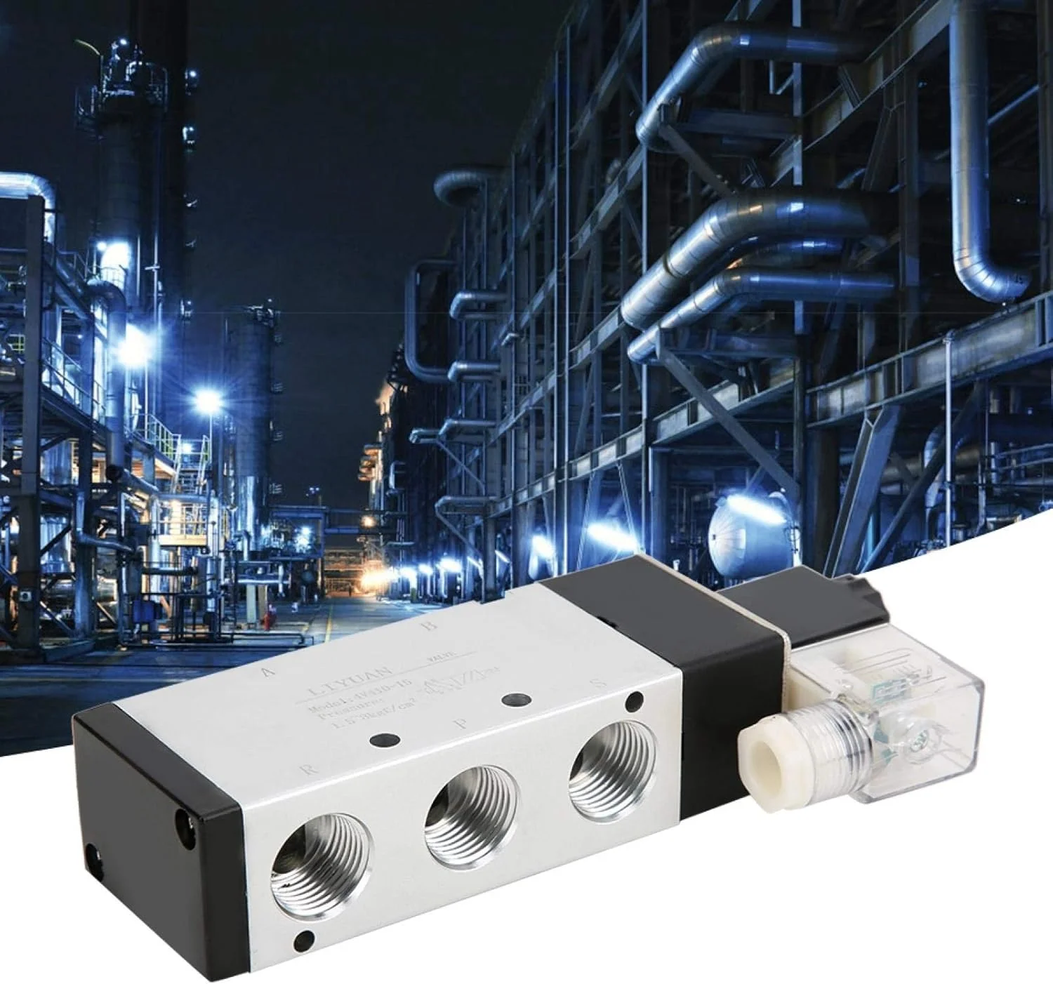 شیر برقی 5/2 راهه مدل 4V410-15، نوع خروجی، قطعه جایگزین تجهیزات مکانیکی برای AirTAC(D24V) شیر برقی 5/2 راهه مدل 4V410-15، نوع خروجی، قطعه جایگزین تجهیزات مکانیکی برای AirTAC(D24V)