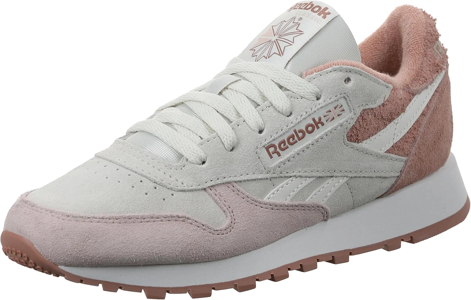 کفش چرم کلاسیک ریباک زنانه رنگ خاک رس صورتی/مرمری/گچی سایز 38 اروپا