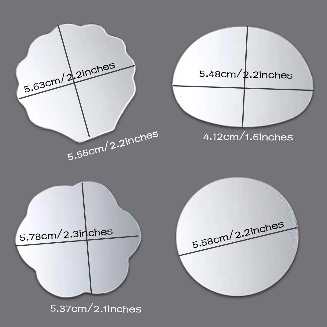 iSuperb بسته 40 عددی آینه کوچک قابل حمل برای آینه دو طرفه جمع و جور DIY برای کیف دستی و مسافرت