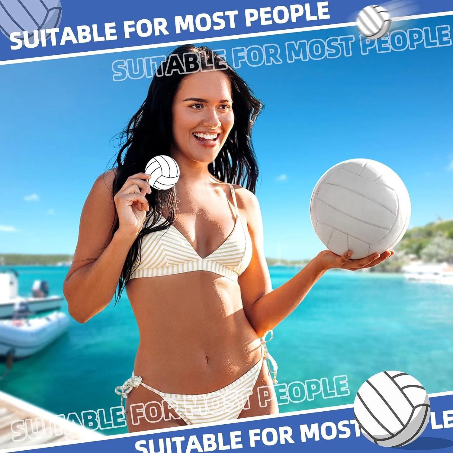 آینه جیبی قابل حمل Huwena، 36 عددی، شیشه ای، 7 سانتی متر، آینه کوچک جمع و جور دستی گرد، آینه مینی آرایشی برای زنان، دختران، مسافرت، کیف شخصی، هدیه، استفاده روزانه (والیبال)