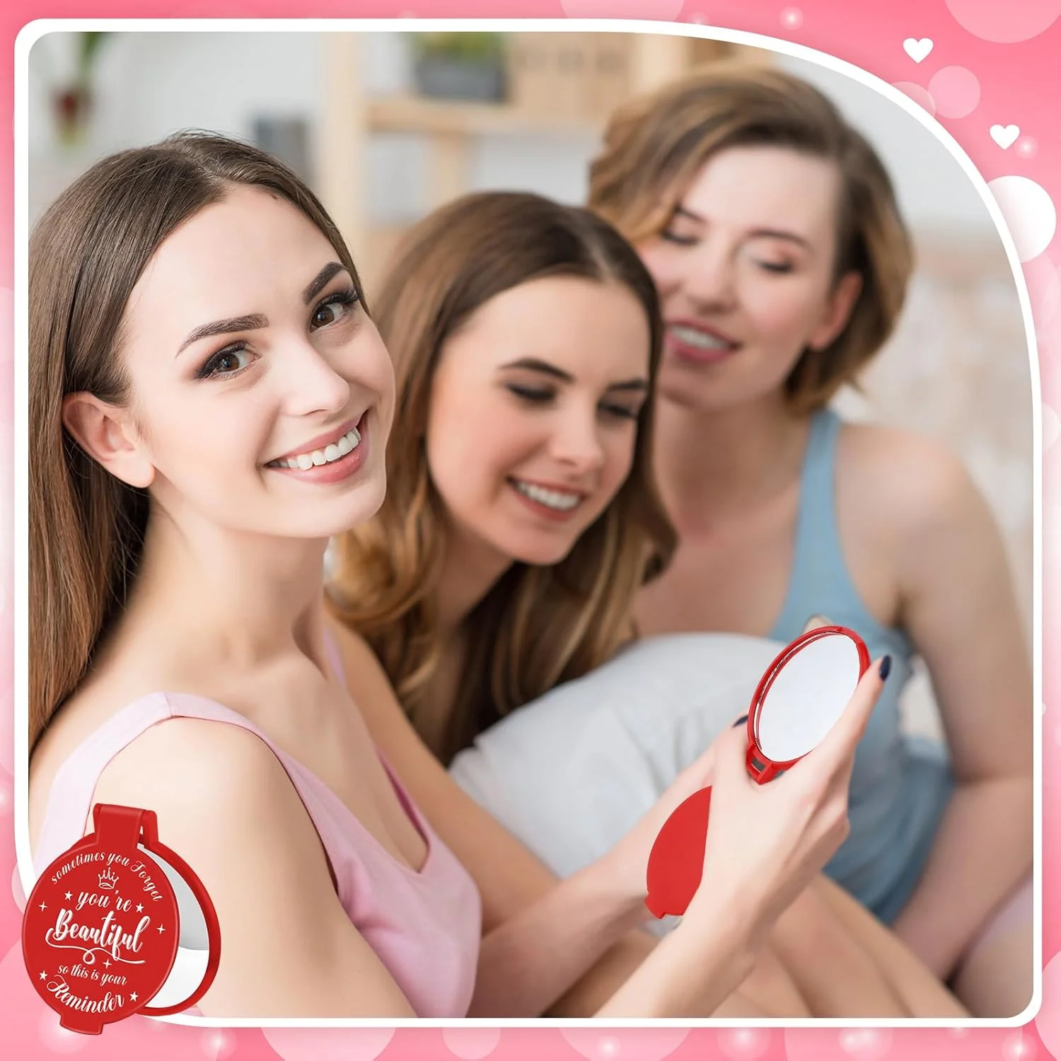 آینه جیبی الهام بخش Gulfmew، بسته 18 عددی، قطر 7 سانتیمتر، آینه آرایشی گرد، آینه شیشه ای کوچک، مناسب کیف پول، هدیه ای شخصی برای زنان، همکاران، معلمان، فارغ التحصیلان و دوستان (قرمز) آینه جیبی الهام بخش Gulfmew، بسته 18 عددی، قطر 7 سانتیمتر، آینه آرایشی گرد، آینه شیشه ای کوچک، مناسب کیف پول، هدیه ای شخصی برای زنان، همکاران، معلمان، فارغ التحصیلان و دوستان (قرمز)