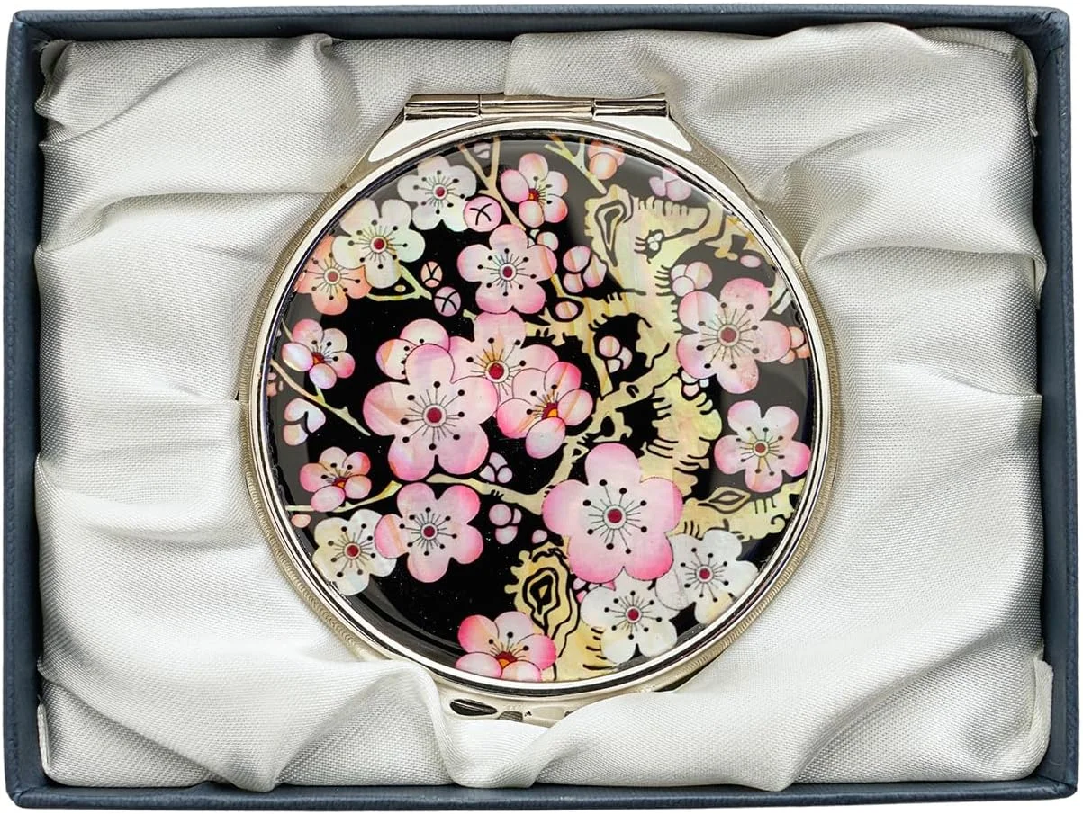 آینه جیبی دو طرفه صدفی فوریه مانتین - هدیه برای زنان، مادر و خواهر - ایده تولد و کریسمس خاص - شیک و مناسب سفر آینه جیبی دو طرفه صدفی فوریه مانتین - هدیه برای زنان، مادر و خواهر - ایده تولد و کریسمس خاص - شیک و مناسب سفر