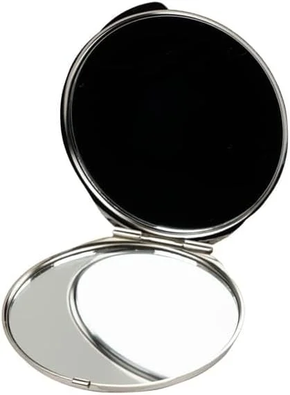 آینه جیبی دو طرفه صدفی فوریه مانتین - هدیه برای زنان، مادر و خواهر - ایده تولد و کریسمس خاص - شیک و مناسب سفر