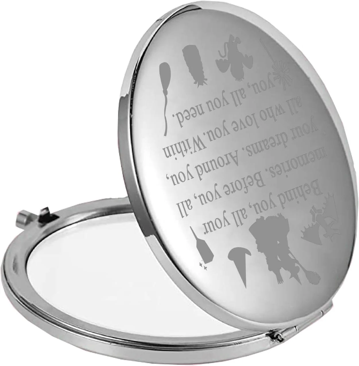 FEELMEM آینه آرایشی جیبی با طرح موزیکال Wicked، هدیه ای الهام گرفته از Wicked برای دوستداران موزیکال