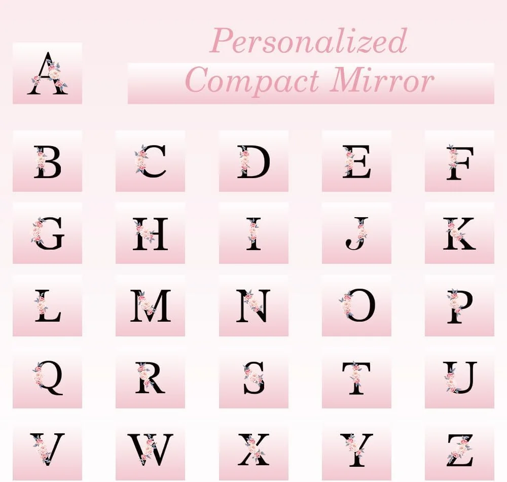آینه مسافرتی شخصی سازی شده FIDWALL با بزرگنمایی 1X/3X و چراغ، آینه LED جمع و جور، آینه آرایشی کوچک، آینه دستی تاشو قابل حمل، آینه جیبی با حروف اول اسم، هدیه ایده آل برای دختران، دوست دختر، معلم آینه مسافرتی شخصی سازی شده FIDWALL با بزرگنمایی 1X/3X و چراغ، آینه LED جمع و جور، آینه آرایشی کوچک، آینه دستی تاشو قابل حمل، آینه جیبی با حروف اول اسم، هدیه ایده آل برای دختران، دوست دختر، معلم