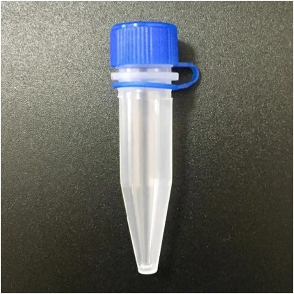 تجهیزات آزمایشگاهی 500 عدد کرایوویال 1.5 میلی لیتری درب متصل 10mm×46.5mm لوله های آزمایشگاهی نگهداری سرد با واشر