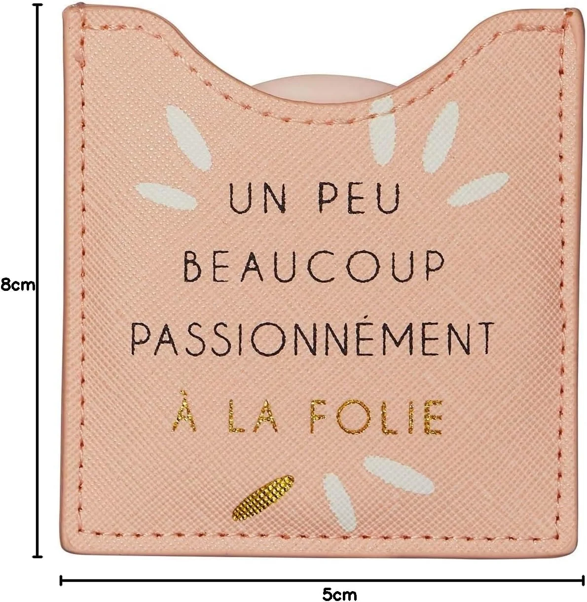 DRAEGER PARIS 1886 – A Little Much Mirror – Round Pocket Mirror to Take Anywhere, All Occasions – Dimensions 8.5 cm x 8 cm