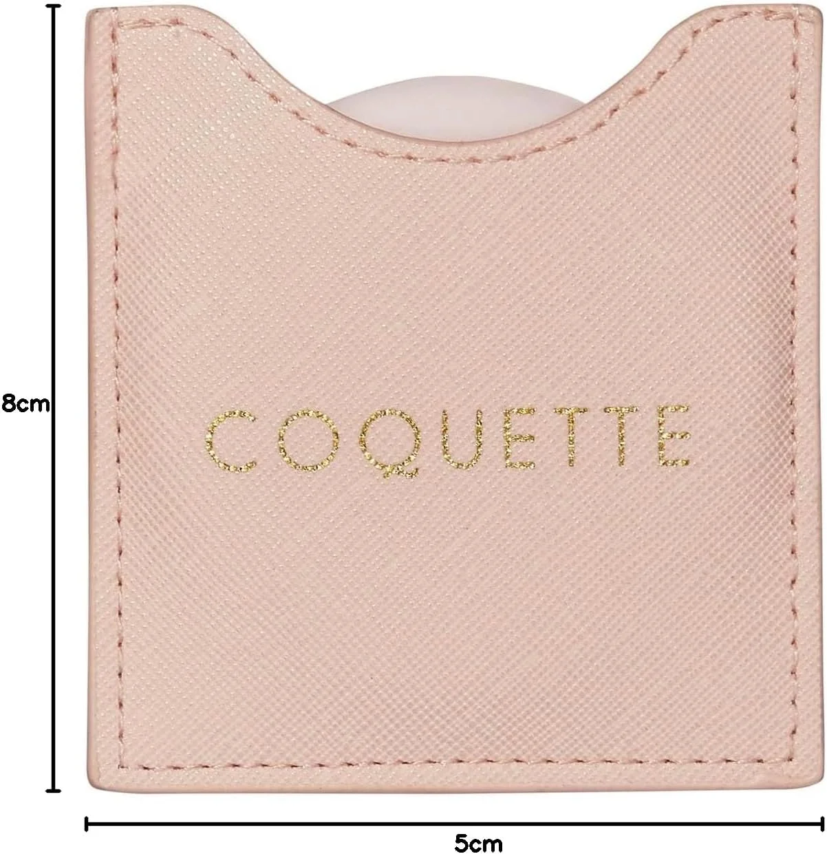 دراگر پاریس 1886 - آینه آرایشی - آینه جیبی گرد برای استفاده در هر مکان و هر مناسبت - ابعاد 8.5 سانتی متر در 8 سانتی متر