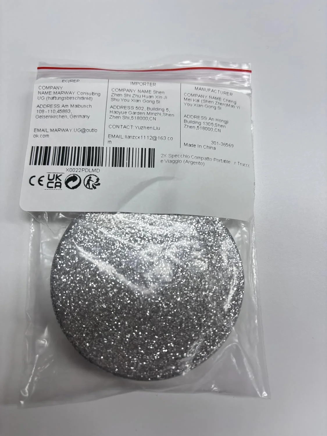 آینه جیبی تاشو Colexy، بسته 2 عددی، آینه گرد جمع و جور 7 سانتی متری، آینه نقره ای براق، دخترانه، آینه جیبی دو طرفه با بزرگنمایی 2 برابر، ایده آل برای آرایش و مسافرت آینه جیبی تاشو Colexy، بسته 2 عددی، آینه گرد جمع و جور 7 سانتی متری، آینه نقره ای براق، دخترانه، آینه جیبی دو طرفه با بزرگنمایی 2 برابر، ایده آل برای آرایش و مسافرت