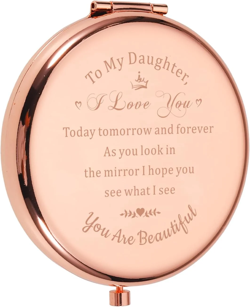 آینه جیبی جمع و جور فانتزی طرح جوراب کریسمس، هدیه ای مناسب برای دختر، هدیه تولد دخترم، هدیه عروسی دختر از طرف مادر