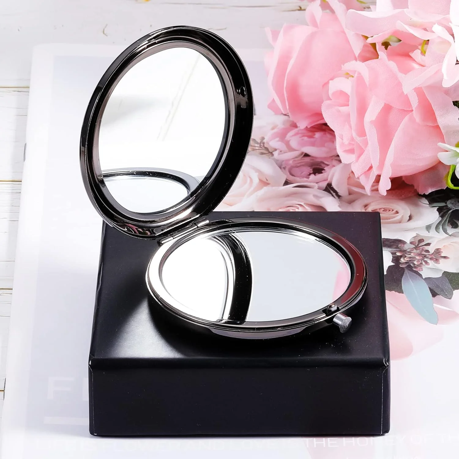 هدیه جوراب کریسمس، آینه آرایشی جمع و جور، هدیه تولد برای زنان، دختران، خواهران، مادر، دوستان، بهترین دوست، همسر، هدیه آینه جیبی الهام بخش برای روز ولنتاین و جشن فارغ التحصیلی