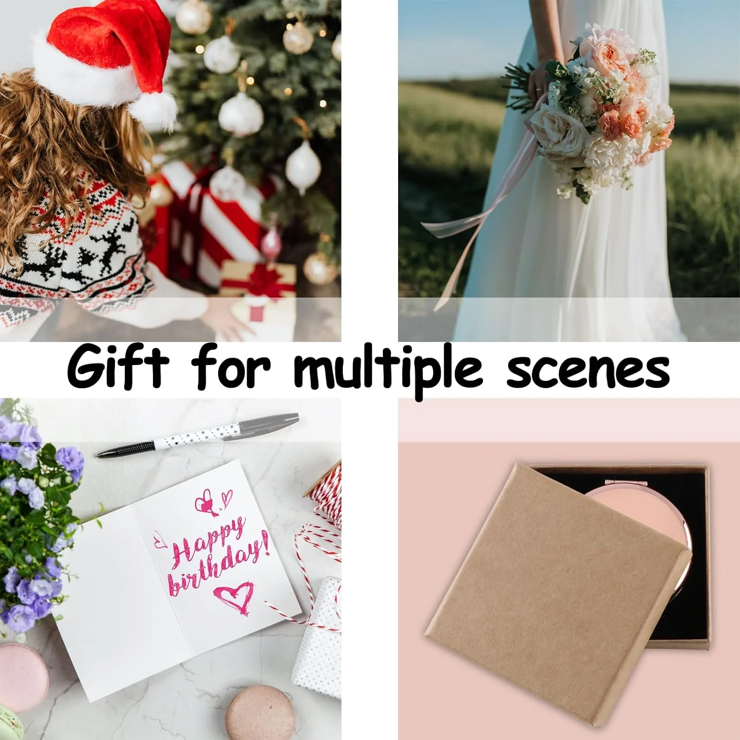 آینه جیبی مسافرتی رزگلد Cawnefil هدیه تولد 13 سالگی برای دختران، هدیه ای شیرین برای دختر، بهترین دوست، خواهر، ایده های هدیه تولد 13 سالگی مبارک برای او، هدیه تولد 13 سالگی