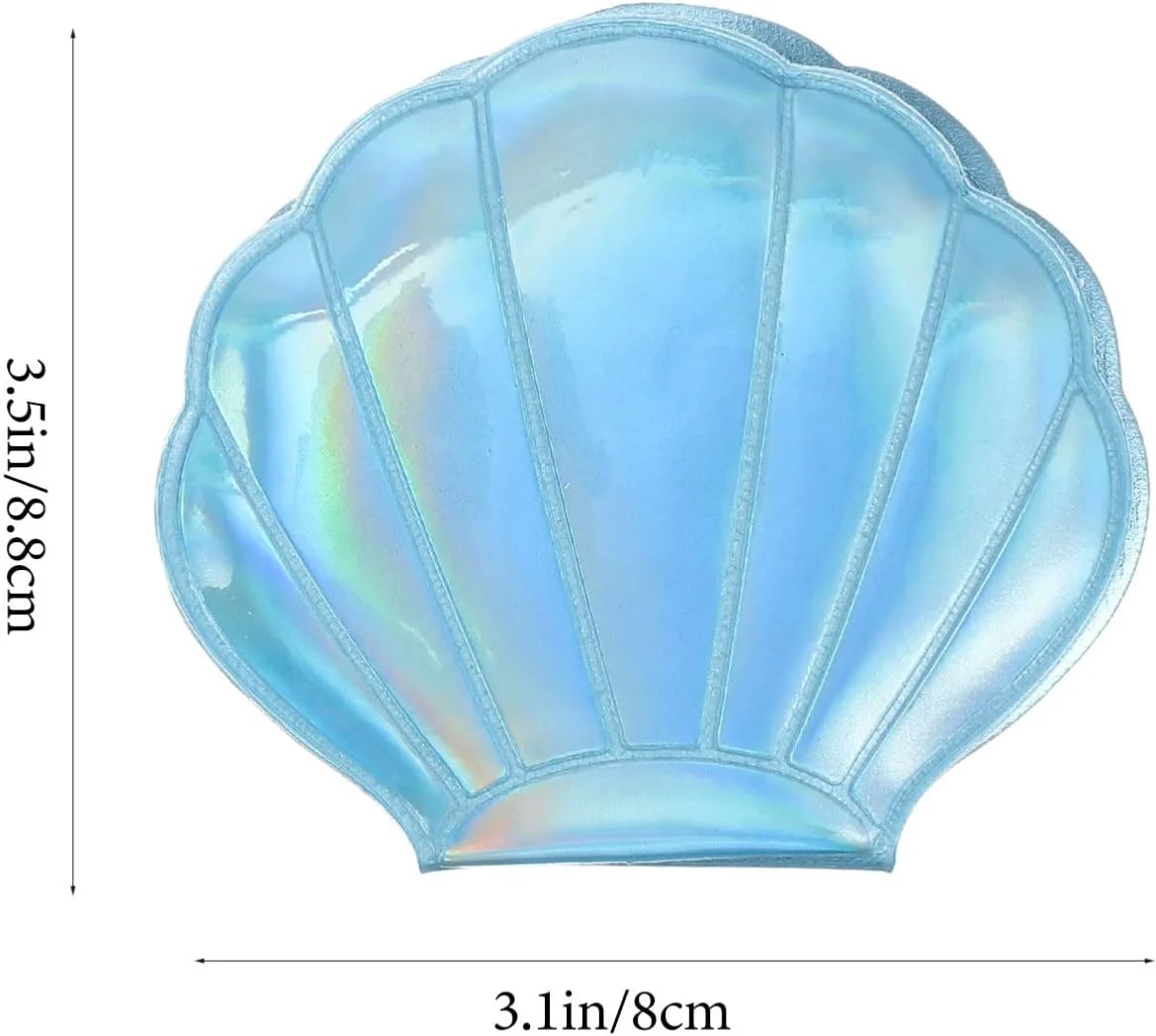 Beavorty آینه کوچک تاشو جمع و جور، آینه جیبی تاشو، طرح صدف دریایی، آینه آرایشی مسافرتی، آینه شخصی برای کیف دستی، 2 عدد Beavorty آینه کوچک تاشو جمع و جور، آینه جیبی تاشو، طرح صدف دریایی، آینه آرایشی مسافرتی، آینه شخصی برای کیف دستی، 2 عدد