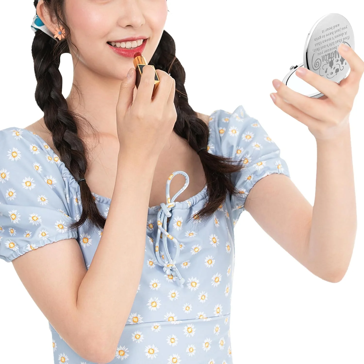 آینه جیبی BAUNA Matilda The Musical، هدیه ای برای طرفداران موزیکال برادوی، هدیه ای برای دوستداران تئاتر ماتیلدا (فقط به خاطر CMS)