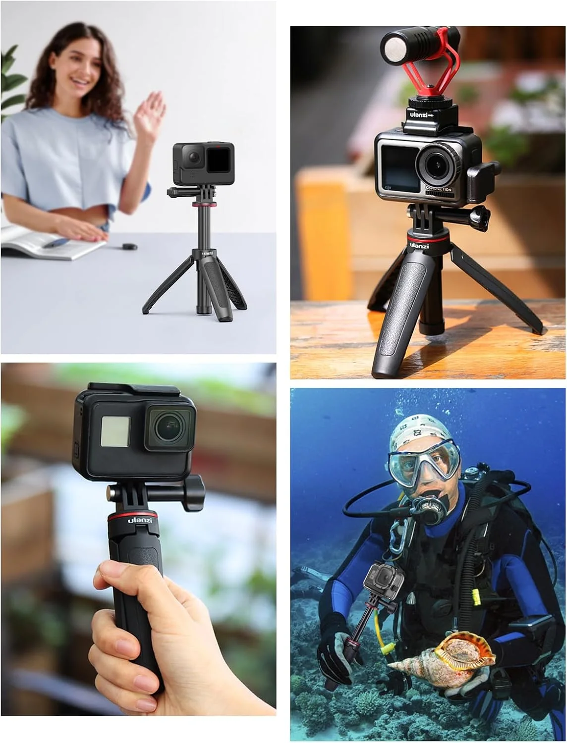 چوب سلفی تلسکوپی ULANZI Select برای Gopro، پایه سه پایه چوب سلفی قابل حمل برای Gopro Hero 8/7/6/5 Black/Gopro Max DJI Osmo Action Insta 360 Action Camera Accessory Kits چوب سلفی تلسکوپی ULANZI Select برای Gopro، پایه سه پایه چوب سلفی قابل حمل برای Gopro Hero 8/7/6/5 Black/Gopro Max DJI Osmo Action Insta 360 Action Camera Accessory Kits