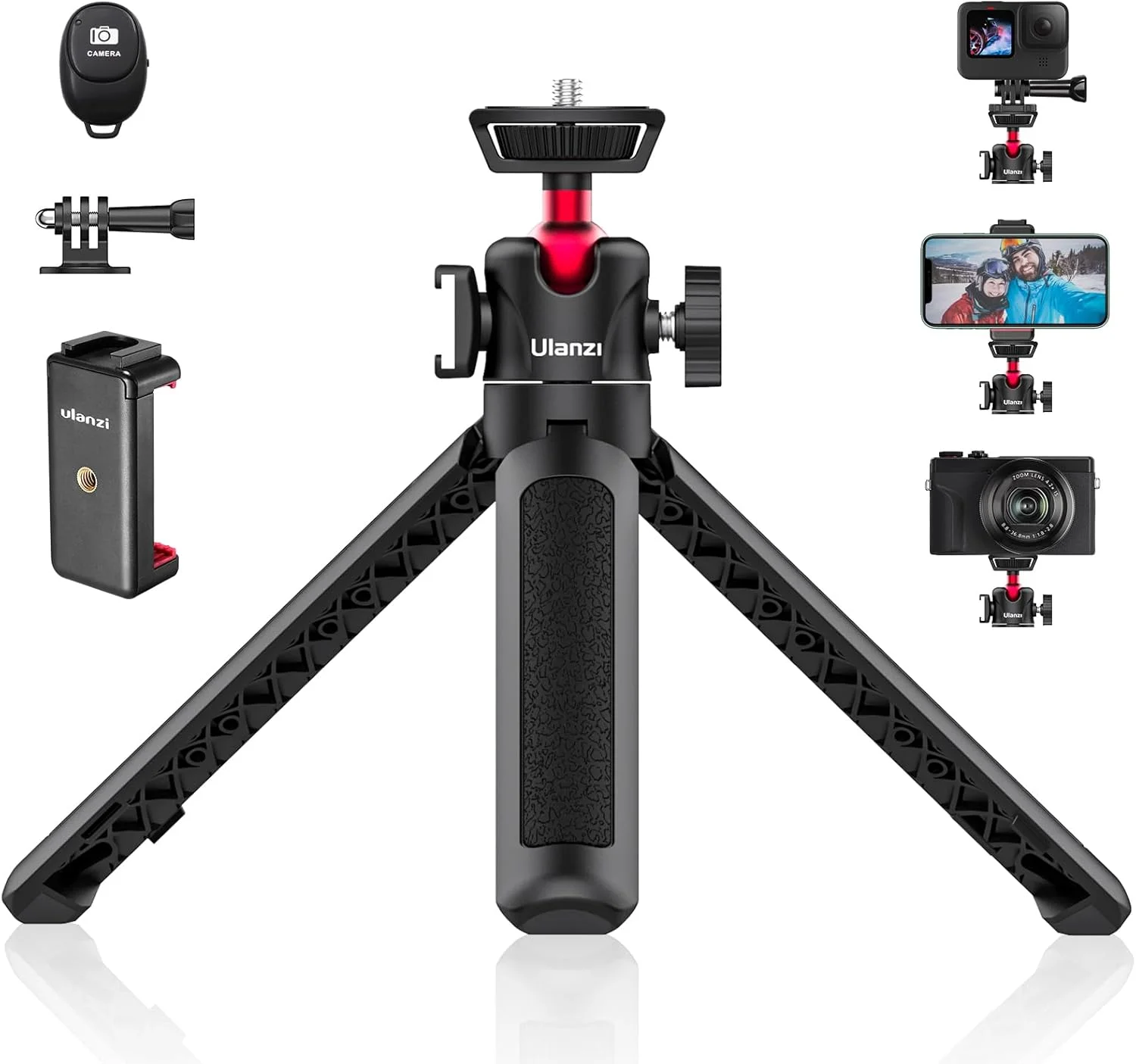 پایه نگهدارنده سه پایه دوربین Ulanzi MT-16، سه پایه رومیزی کوچک با کفشک سرد، سه پایه مسافرتی برای آیفون 12 Canon G7X Mark III Sony ZV-1 RX100 VII A6600 فیلمبرداری ولاگینگ پخش زنده پایه نگهدارنده سه پایه دوربین Ulanzi MT-16، سه پایه رومیزی کوچک با کفشک سرد، سه پایه مسافرتی برای آیفون 12 Canon G7X Mark III Sony ZV-1 RX100 VII A6600 فیلمبرداری ولاگینگ پخش زنده