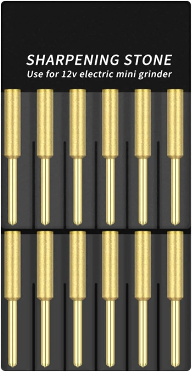 12 عدد سوهان زنجیر اره برقی روکش‌دار، تیز کننده کارآمد اره برقی، سوهان اره برقی کوچک و بزرگ (5.5 میلی‌متر)