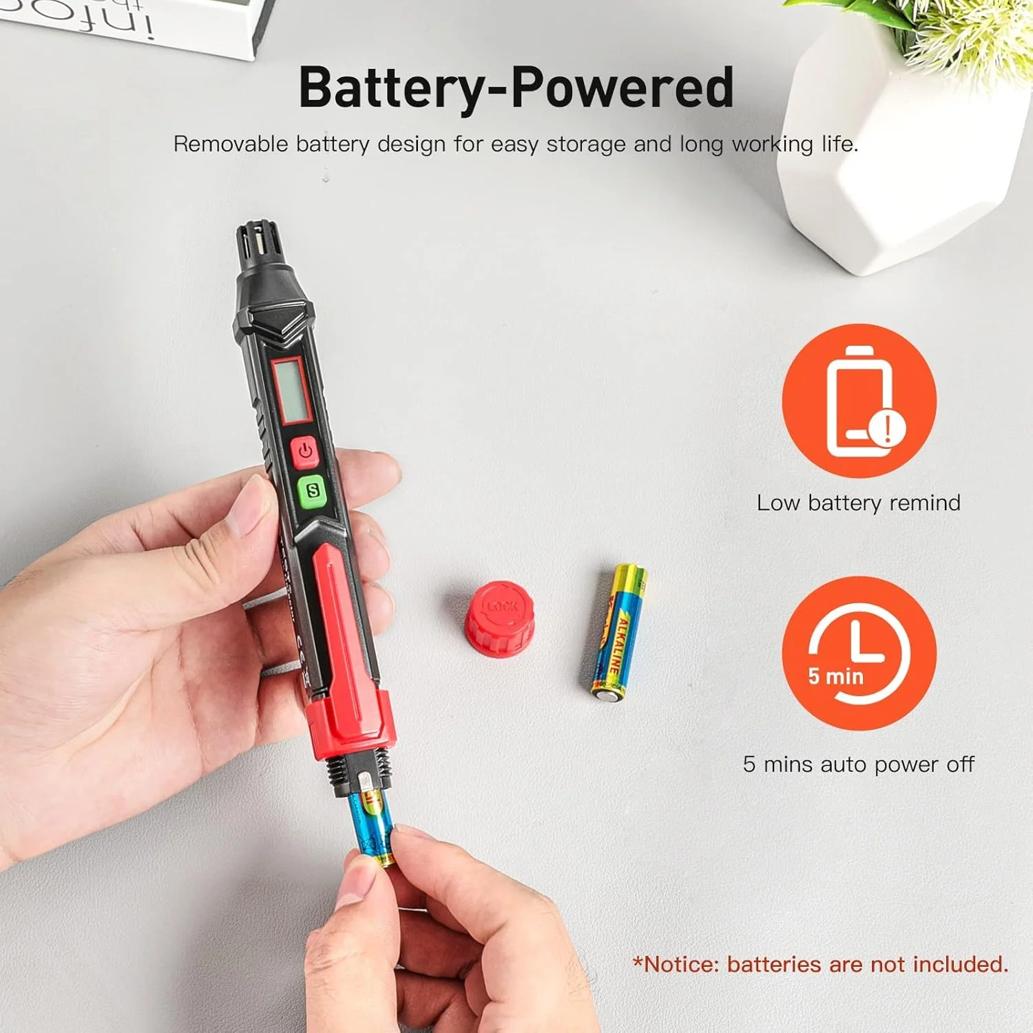 دستگاه تشخیص نشت گاز پروپان MAKINGTEC برای خانه و RV، ردیاب قابل حمل گاز طبیعی با آلارم صوتی و LED، دقت بالا، تغذیه با باتری، ابزار آنالیز کننده و اندازه گیری گاز قابل اشتعال نوع قلم جیبی دستگاه تشخیص نشت گاز پروپان MAKINGTEC برای خانه و RV، ردیاب قابل حمل گاز طبیعی با آلارم صوتی و LED، دقت بالا، تغذیه با باتری، ابزار آنالیز کننده و اندازه گیری گاز قابل اشتعال نوع قلم جیبی