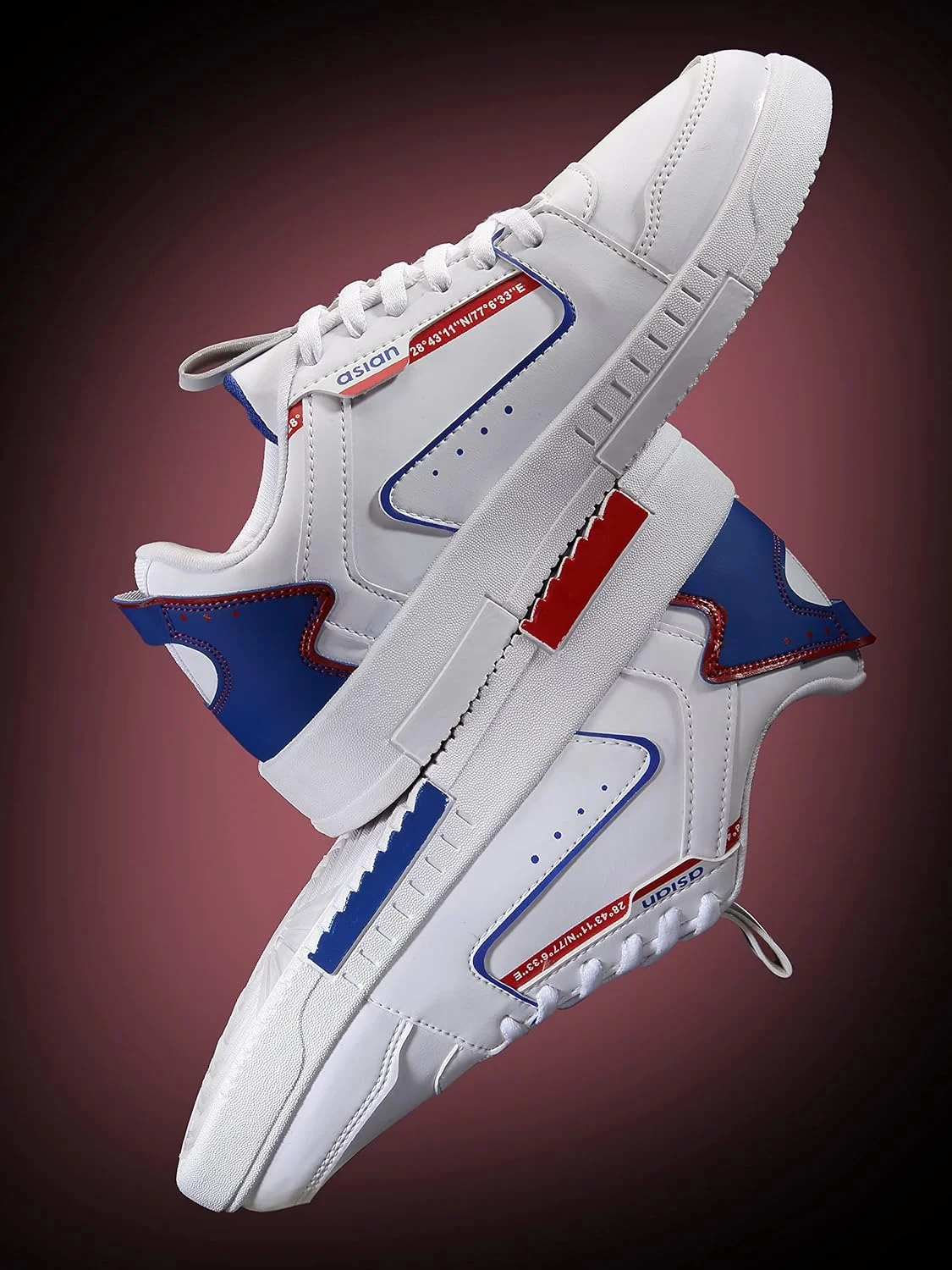 کفش کتانی روزمره مردانه ASIAN مدل BOSTON-02 سفید با رویه مصنوعی، سبک و راحت، ساق متوسط برای آقایان و پسران کفش کتانی روزمره مردانه ASIAN مدل BOSTON-02 سفید با رویه مصنوعی، سبک و راحت، ساق متوسط برای آقایان و پسران