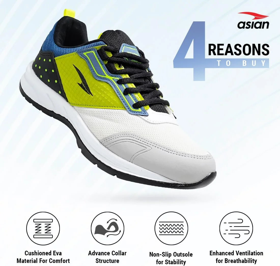 کفش ورزشی مردانه ASIAN، کفش دویدن با رویه مشبک، سبک وزن و راحت، مدل پلاتینیوم-02
