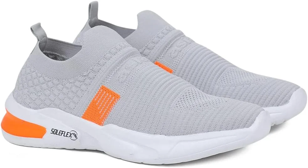 کفش ورزشی مردانه ASIAN مدل Hattrick-27 | کفش های دویدن مردانه، کتانی های غیررسمی شیک مردانه | کفش های سبک وزن بند دار برای باشگاه و ...، خاکستری، سایز 41.5 اروپا