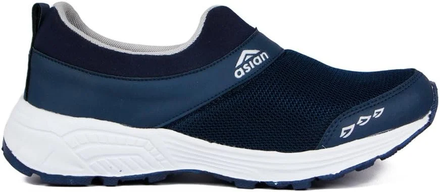 کفش های دویدن سرمه ای ASIAN F-04، کفش های ورزشی، کفش های تمرینی، کفش های پیاده روی، کفش های ورزشی مردانه سایز 8 انگلیس