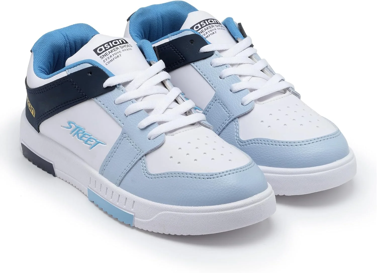 کفش کتانی سفید مردانه ASIAN با رویه مصنوعی | کفش های بند دار سبک وزن مردانه Tarzan-04