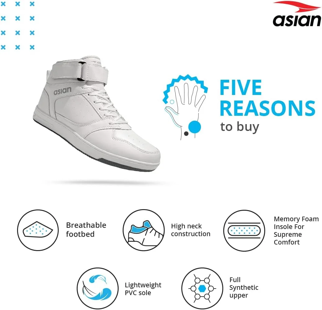 کفش‌های کتانی ساق بلند ASIAN Carnival-02، کفش‌های رقص، کفش‌های بسکتبال با زیره لاستیکی برای پسران