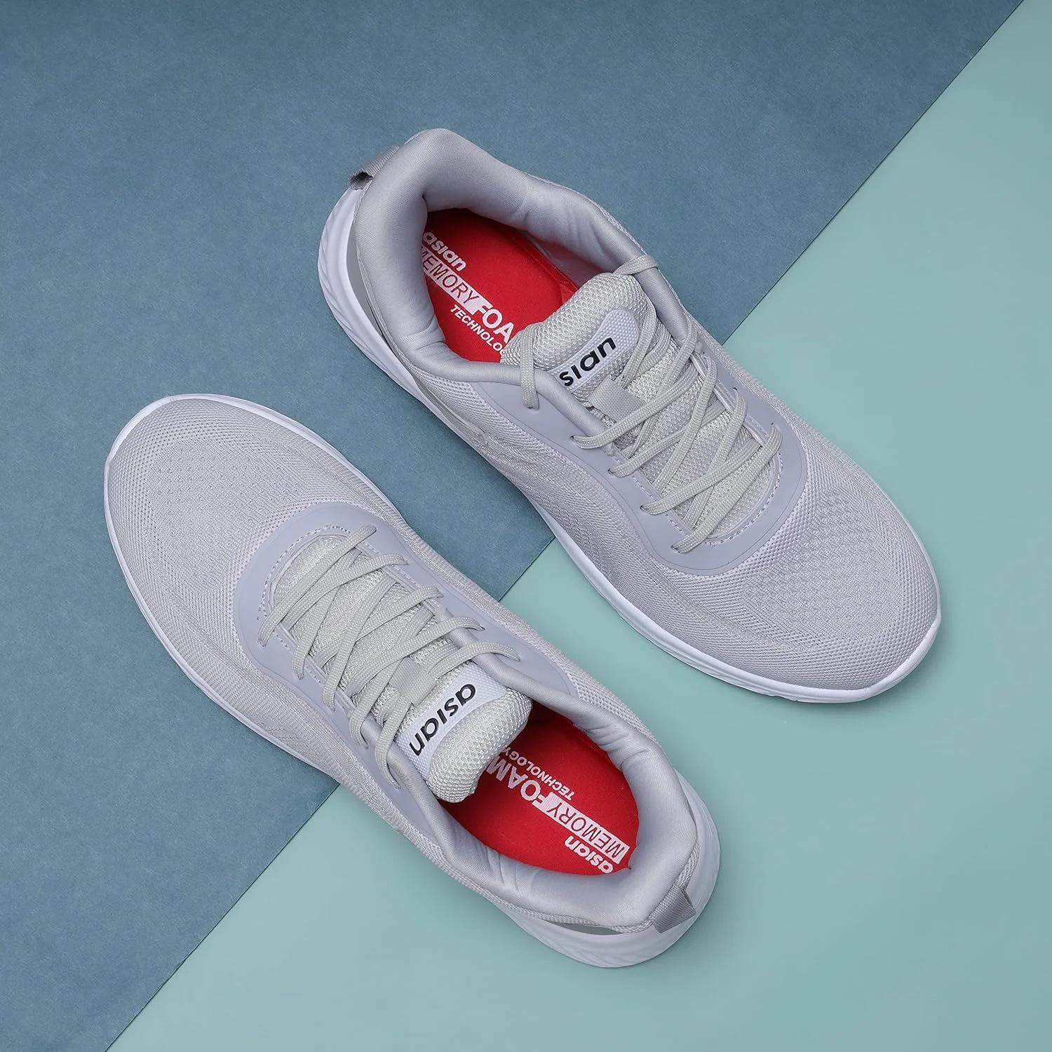 کفش های ورزشی دویدن، پیاده روی و باشگاه مردانه ASIAN Wonder مدل Delta-20 خاکستری سایز 38.5 اروپا، کفش های کتانی سبک وزن بند دار