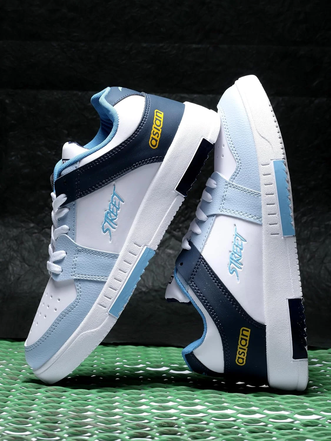 کفش کتانی سفید مردانه ASIAN با رویه مصنوعی | کفش های بند دار سبک وزن مردانه Tarzan-04