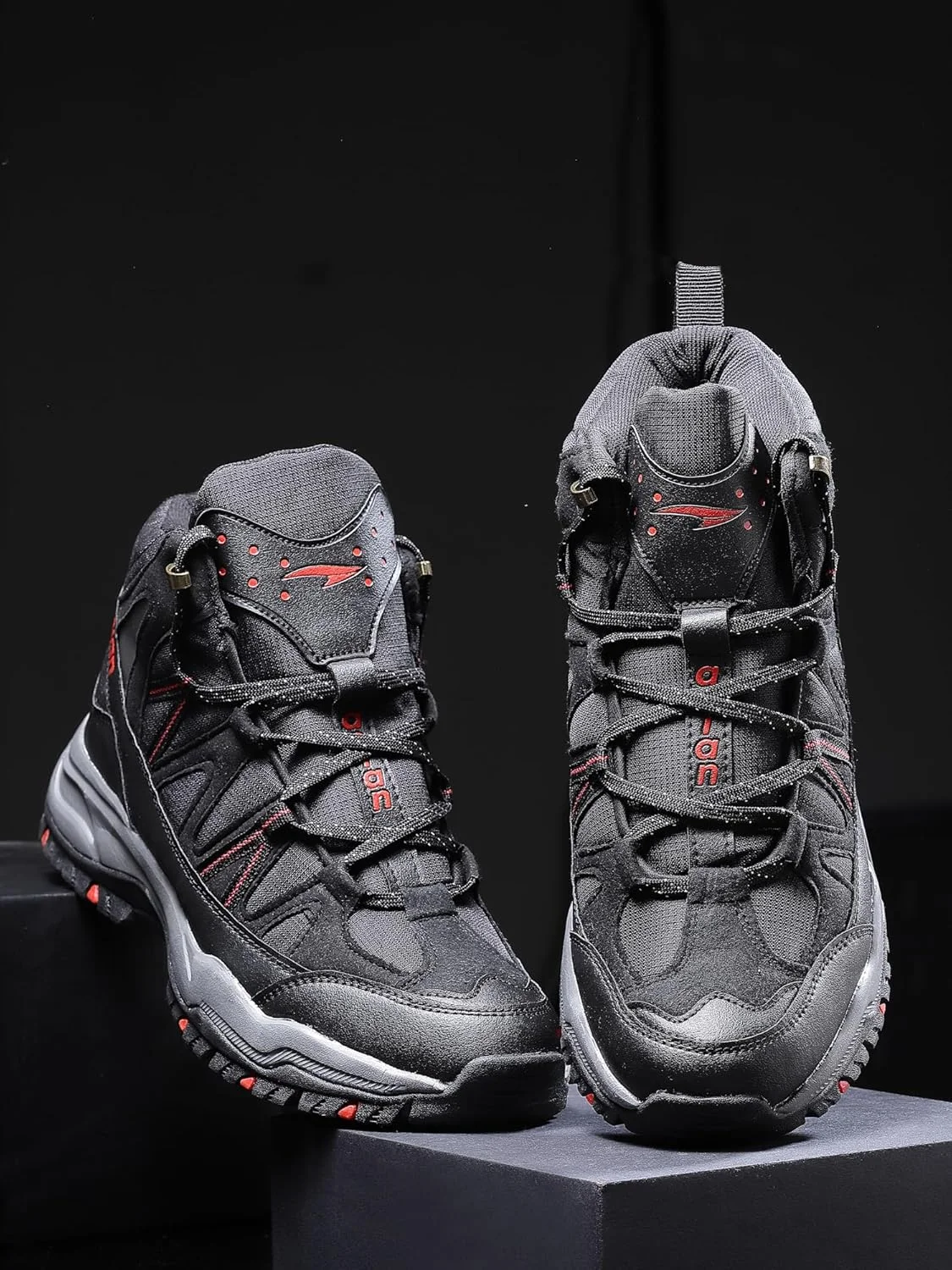 کفش ورزشی مردانه ASIAN مدل Everest-21 مناسب ترکینگ، هایکینگ و پیاده روی، ساق بلند، زیره لاستیکی و کفی مموری فوم، بند دار، مناسب آقایان و پسران