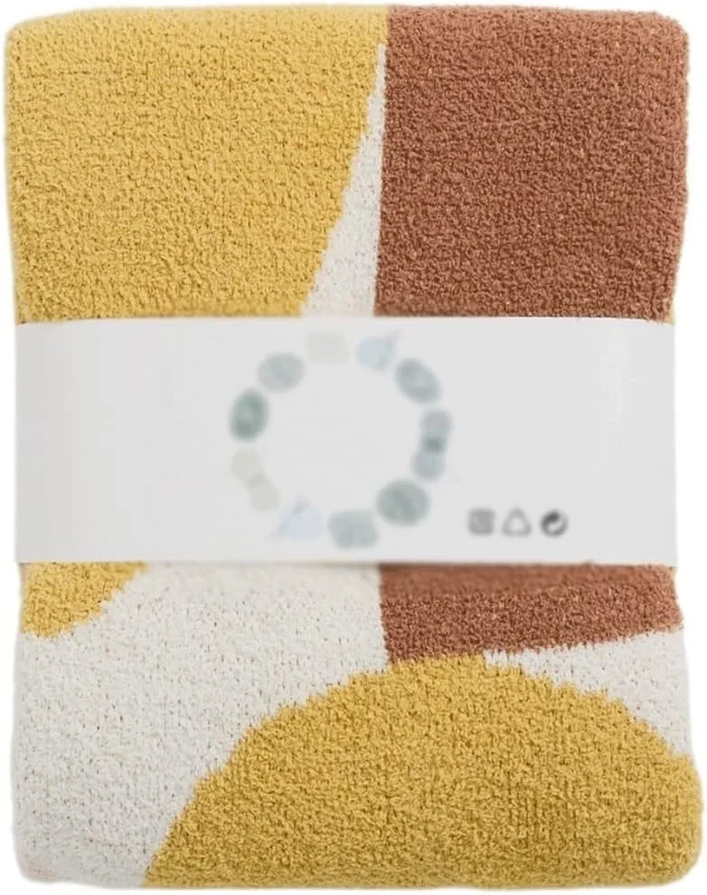 پتو مخمل خواب دار ZKSKOX با طرح هندسی تانگرام، پتوی مینک نرم و لطیف، پتو بافتنی مبل، روتختی پتو مخمل خواب دار ZKSKOX با طرح هندسی تانگرام، پتوی مینک نرم و لطیف، پتو بافتنی مبل، روتختی