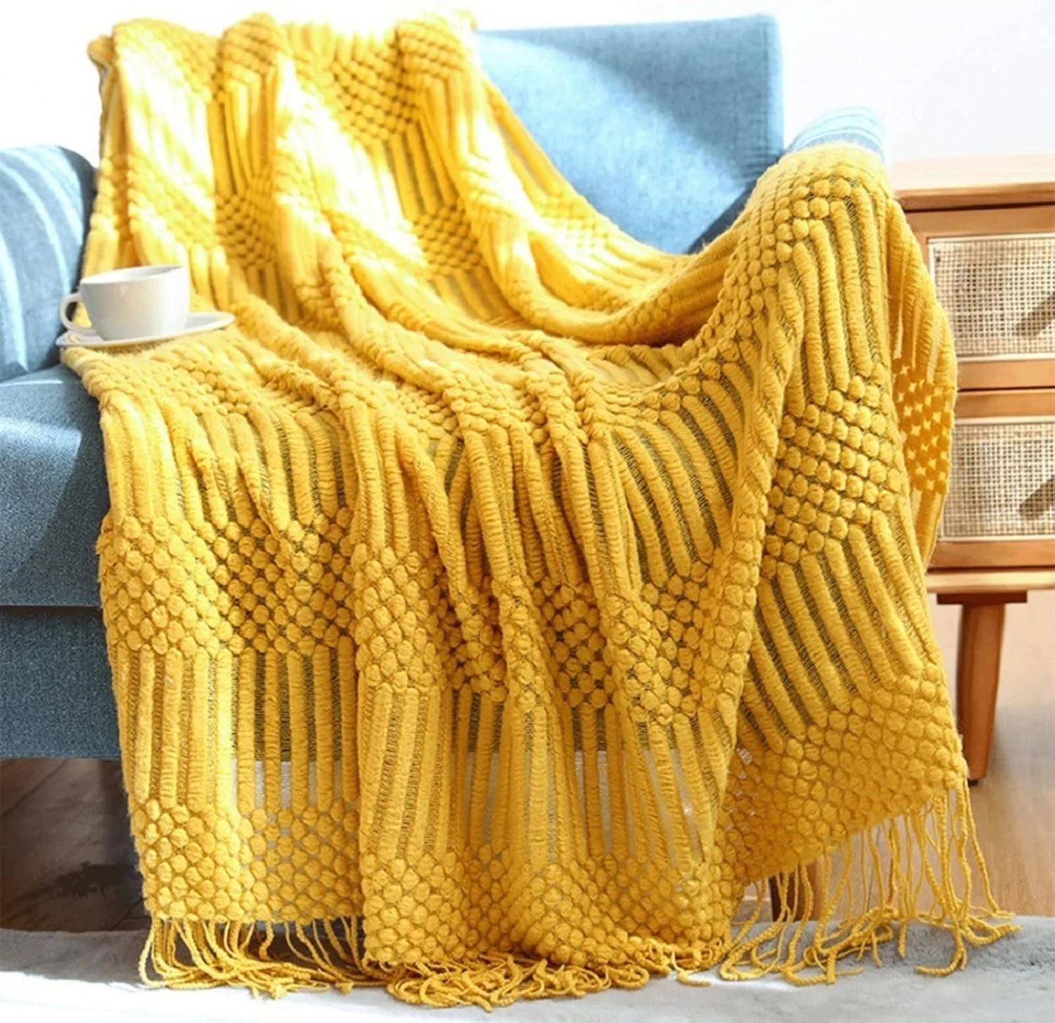 پتوی مخمل خواب دار ZKSKOX، پتوی بافتنی برای تخت، پتوی مسافرتی یک رنگ برای مبل، چرت زدن، تهویه هوا، پتوی نرم، شال چرت بعد از ظهر اداری (Hortel)