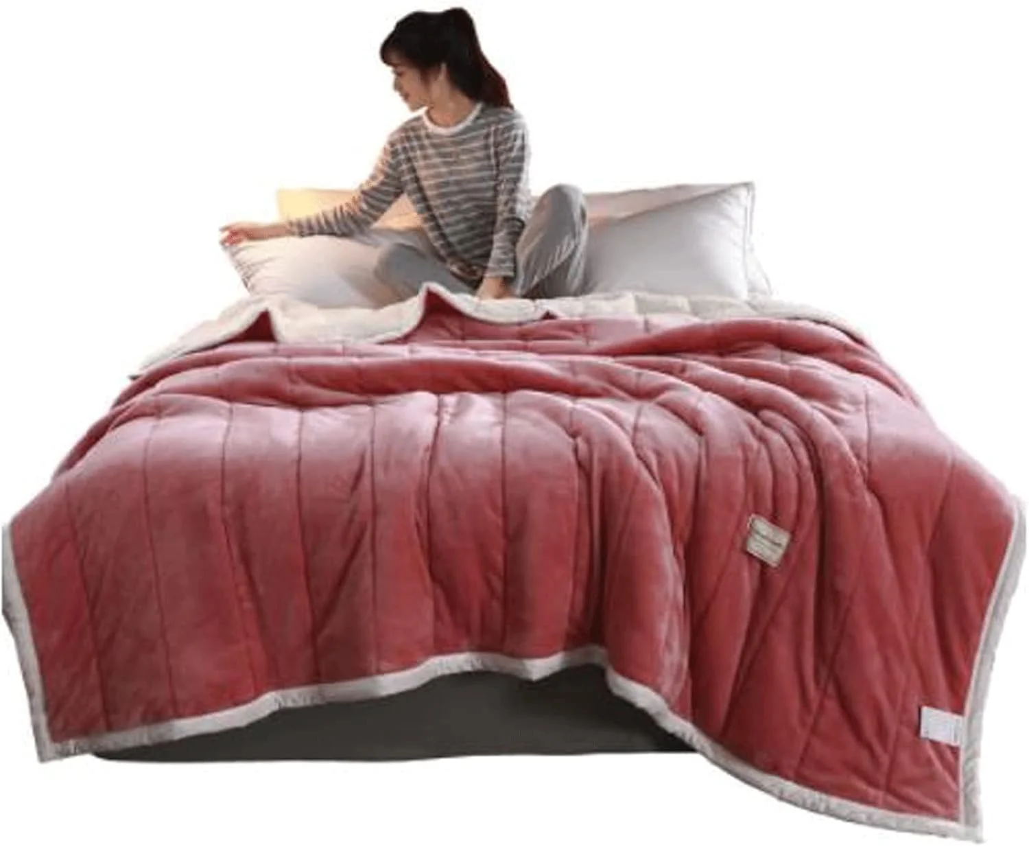 پتو مخمل خواب دار ZKSKOX، پتو فوق العاده گرم، پتو ضخیم پشم مرجانی، پتوهای ضخیم برای تختخواب، پتوهای پشمی و رو تختی زمستانی بزرگسال (120x200 سانتی متر) پتو مخمل خواب دار ZKSKOX، پتو فوق العاده گرم، پتو ضخیم پشم مرجانی، پتوهای ضخیم برای تختخواب، پتوهای پشمی و رو تختی زمستانی بزرگسال (120x200 سانتی متر)