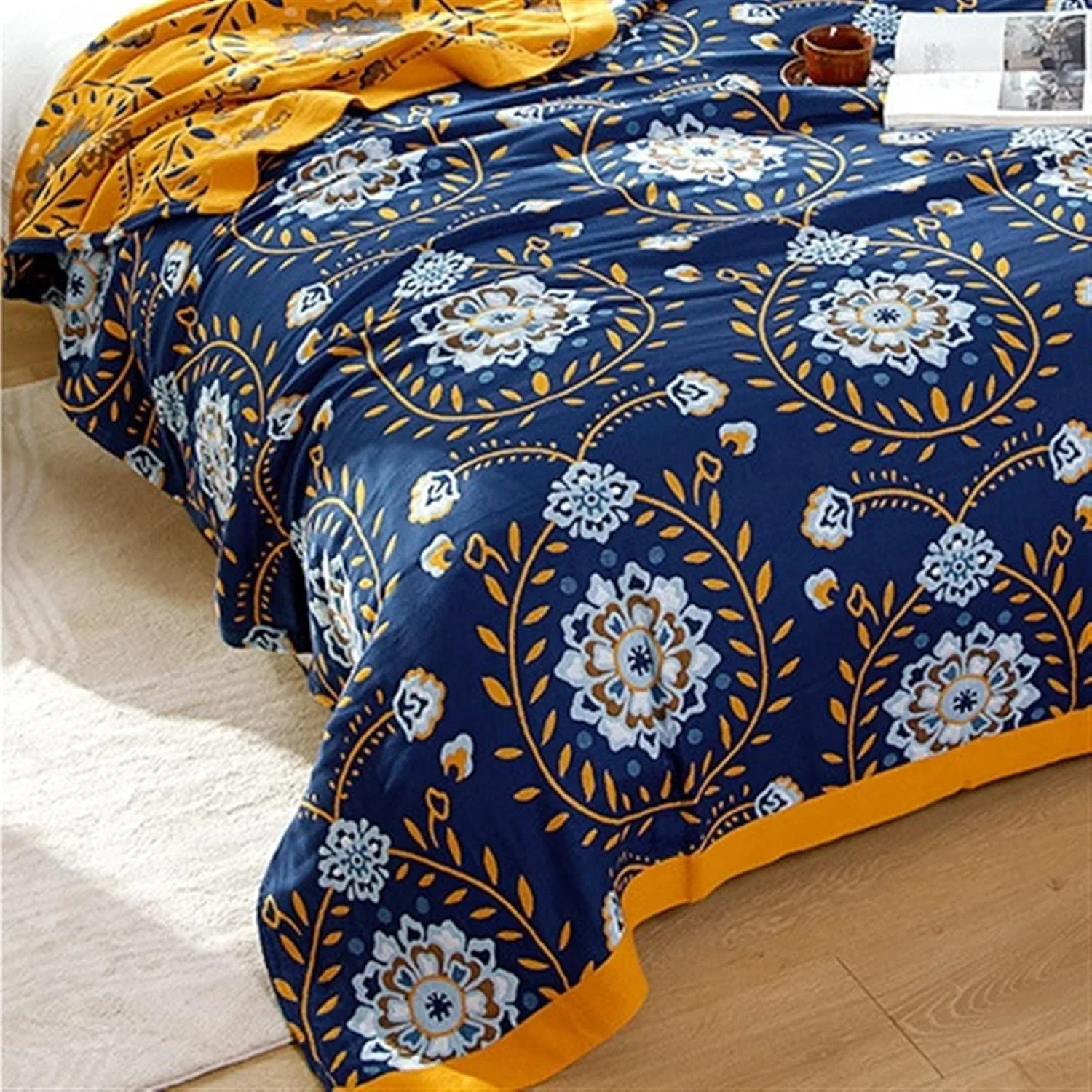 پتوی حوله ای ZKSKOX، پتو نخی موسلین مناسب فصل تابستان، قابل استفاده در منزل، محل کار، روی مبل، تخت خواب، پتو مسافرتی نرم و لطیف، پتوهای توری تنفسی پتوی حوله ای ZKSKOX، پتو نخی موسلین مناسب فصل تابستان، قابل استفاده در منزل، محل کار، روی مبل، تخت خواب، پتو مسافرتی نرم و لطیف، پتوهای توری تنفسی