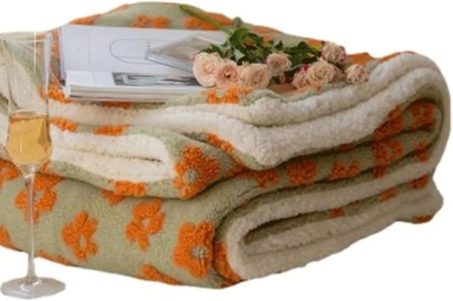 پتو پشمی ZKSKOX، طرح گل ساده، مناسب فصل زمستان، پشم گوسفند، پشم مرجانی، مناسب برای مبل، تخت خواب، پوشش چرت زدن در دفتر (110X150cm) پتو پشمی ZKSKOX، طرح گل ساده، مناسب فصل زمستان، پشم گوسفند، پشم مرجانی، مناسب برای مبل، تخت خواب، پوشش چرت زدن در دفتر (110X150cm)