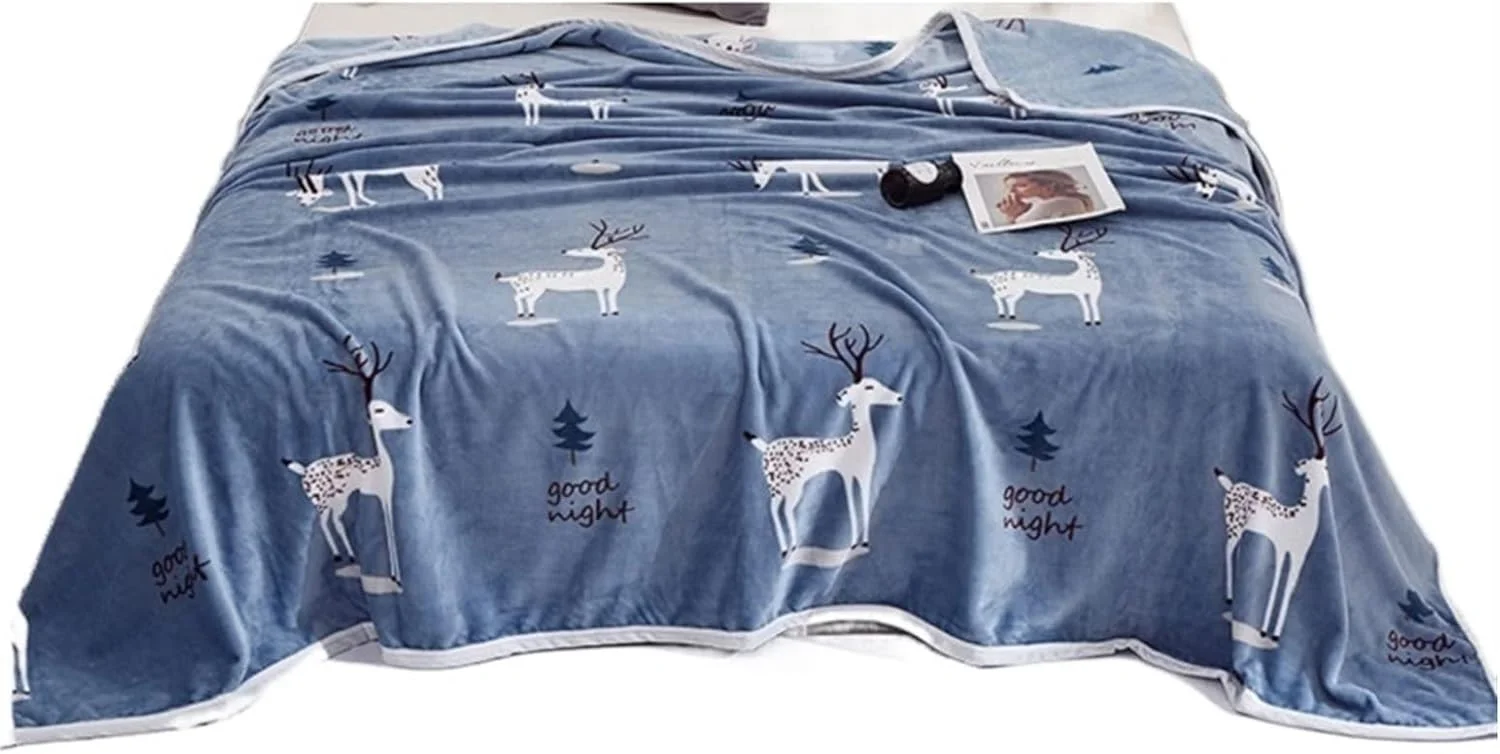 پتو مخمل خواب دار ZKSKOX، پتو تخت خواب، پتو پشمی دو طرفه طرح دار، پتوهای گرم زمستانی، ملحفه مبل، پتو پشمی پتو مخمل خواب دار ZKSKOX، پتو تخت خواب، پتو پشمی دو طرفه طرح دار، پتوهای گرم زمستانی، ملحفه مبل، پتو پشمی