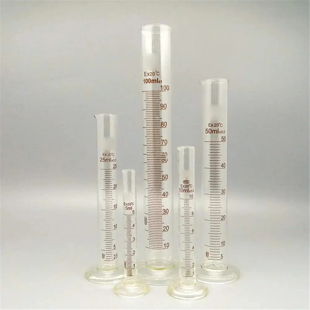 تجهیزات آزمایشگاهی استوانه مدرج آزمایشگاهی حرفه ای 5 میلی لیتر تا 1000 میلی لیتر ابزار اندازه گیری دهانه آزمایشگاهی (250 میلی لیتر 1 عدد)